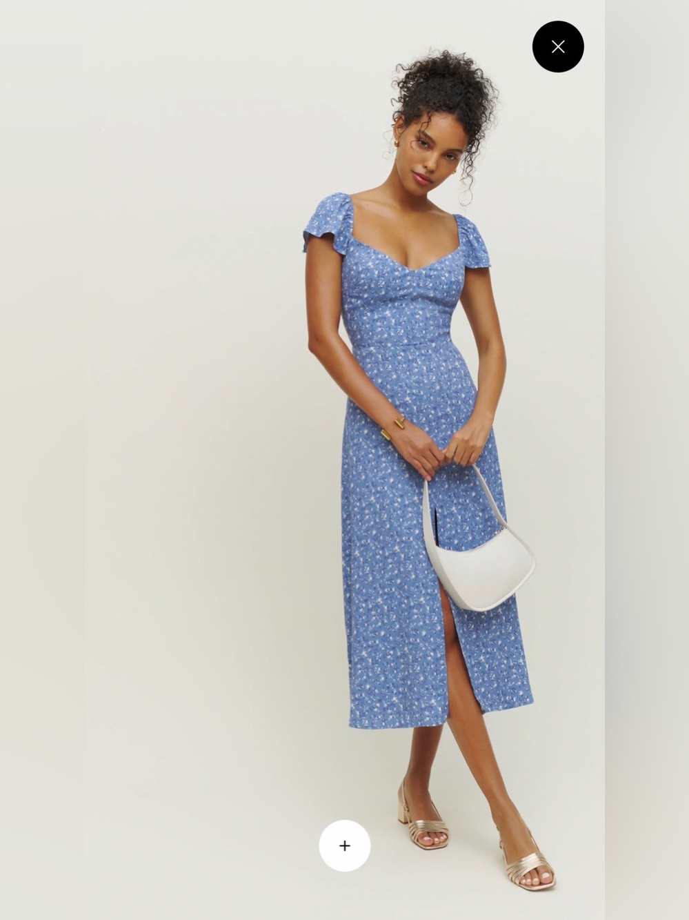 Reformation Baxley Dress Blue - Size 6